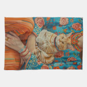 Linge De Cuisine Maman de chat (Horizontal)