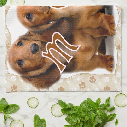 Linge De Cuisine MAMAN de teckel (Plié)