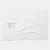 Linge De Cuisine Maman Etablie Rose Push Aquarelle Florale (Horizontal)