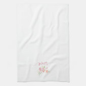 Linge De Cuisine Maman Etablie Rose Push Aquarelle Florale (Vertical)