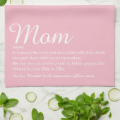 Linge De Cuisine Maman, Maman, Définition de mère rose (Plié)