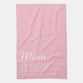 Linge De Cuisine Maman, maman, maman Script de définition mère rose (Vertical)