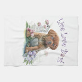 Linge De Cuisine Maman Mastiff Fleurie (Horizontal)
