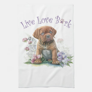 Linge De Cuisine Maman Mastiff Fleurie