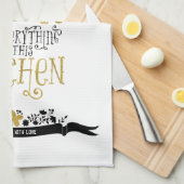 Linge De Cuisine Maman - Reine de la cuisine | Parties scintillant  (Quart Plié)