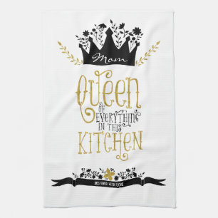 Linge De Cuisine Maman - Reine de la cuisine Parties scintillant