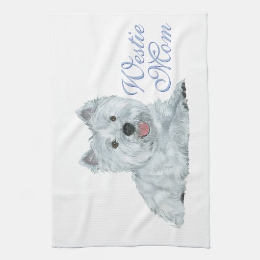 Linge De Cuisine Maman Westie (Vertical)