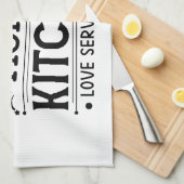 Linge De Cuisine Maman's Kitchen Love Served Daily Kitchen Towel (Quart Plié)