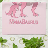 Linge De Cuisine MamaSaurus T-Rex et bébés dinosaures (Plié)