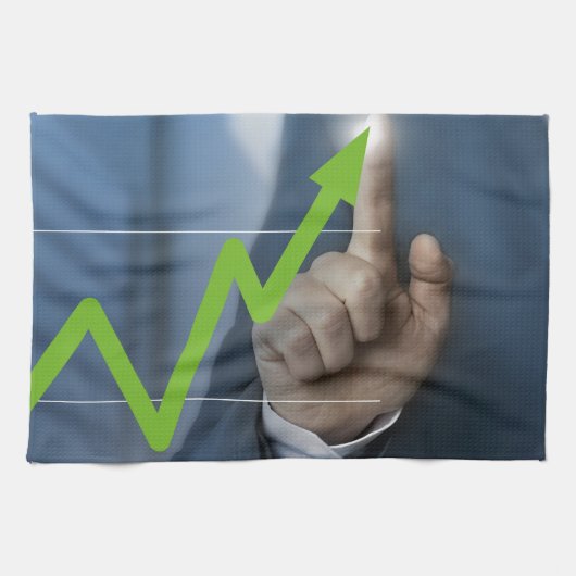 Linge De Cuisine Man showing stock price touchscreen concept (Horizontal)