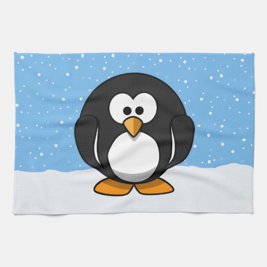 Linge De Cuisine Manchot mignon (Horizontal)
