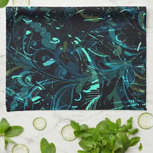 Linge De Cuisine Mandala Abstrait 3 (Plié)