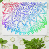 Linge De Cuisine Mandala Arc-en-ciel (Plié)