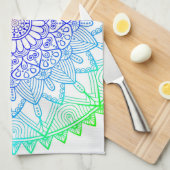 Linge De Cuisine Mandala Arc-en-ciel (Quart Plié)