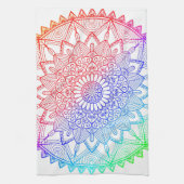 Linge De Cuisine Mandala Arc-en-ciel (Vertical)