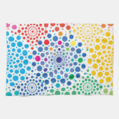 Linge De Cuisine Mandala de cercles 3 (Horizontal)