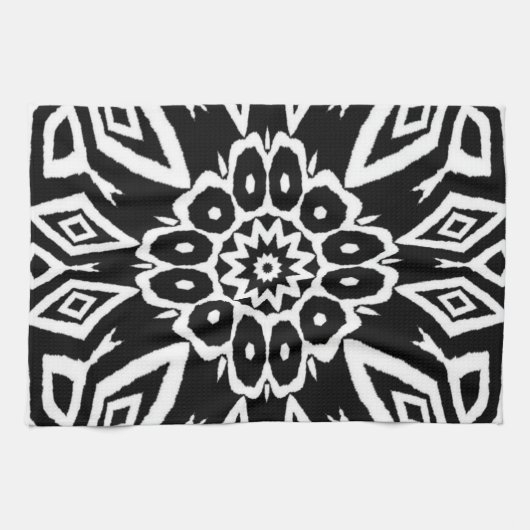 Linge De Cuisine Mandala de minuit (Horizontal)