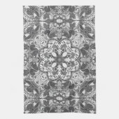 Linge De Cuisine Mandala Écureuil d'Automne Dessiné à la Main (Vertical)