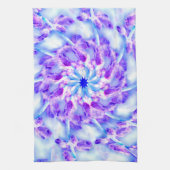 Linge De Cuisine Mandala Floral Violet (Vertical)
