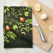 Linge De Cuisine Mandala sorcière verte - Potions et champignons (Quart Plié)