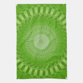 Linge De Cuisine Mandala vert Soleil (Vertical)