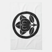 Linge De Cuisine Mandarin orange dans un cercle (Vertical)