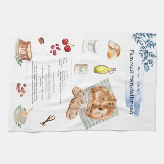 Linge De Cuisine Mandelbread Mandelbrot Recette Heirloom Tea Servie (Horizontal)