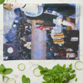 Linge De Cuisine Manet Bar au Folies Bergere Kitchen Towel (Plié)
