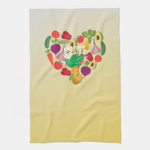 Linge De Cuisine Mange tes Légumes