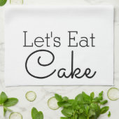 Linge De Cuisine Mangeons un script de gâteau (Plié)