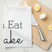 Linge De Cuisine Mangeons un script de gâteau (Quart Plié)