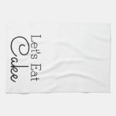 Linge De Cuisine Mangeons un script de gâteau (Horizontal)