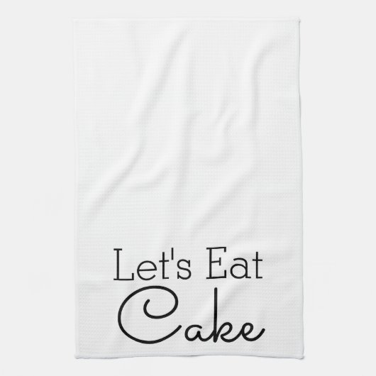 Linge De Cuisine Mangeons un script de gâteau (Vertical)