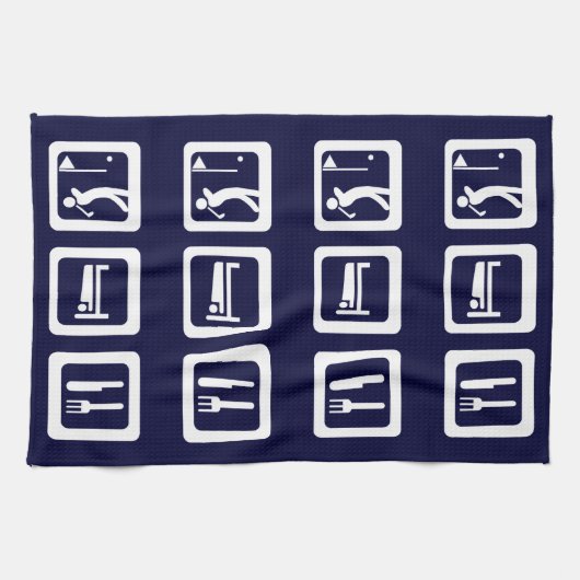 Linge De Cuisine Manger Dormir Golf - Toute Couleur (Horizontal)