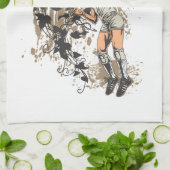 Linge De Cuisine Mangez, dormez, jouez au volleyball (Plié)