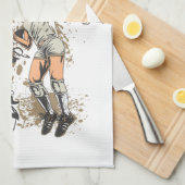 Linge De Cuisine Mangez, dormez, jouez au volleyball (Quart Plié)