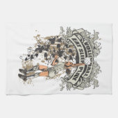 Linge De Cuisine Mangez, dormez, jouez au volleyball (Horizontal)