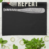 Linge De Cuisine Mangez Sleep Baseball Répéter Funny Baseball Playe (Plié)