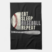 Linge De Cuisine Mangez Sleep Baseball Répéter Funny Baseball Playe (Vertical)