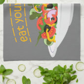 Linge De Cuisine Mangez vos Légumes Citer salade fraîche mélange bo (Plié)