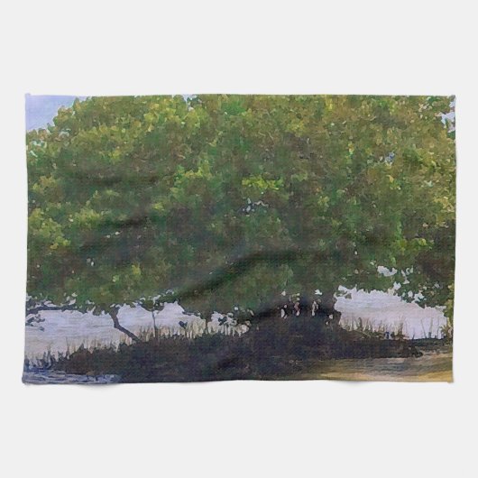 Linge De Cuisine Mangrove dans le Golfe (Horizontal)