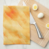 Linge De Cuisine Mangue rustique jaune comme la peinture texturée (Quart Plié)