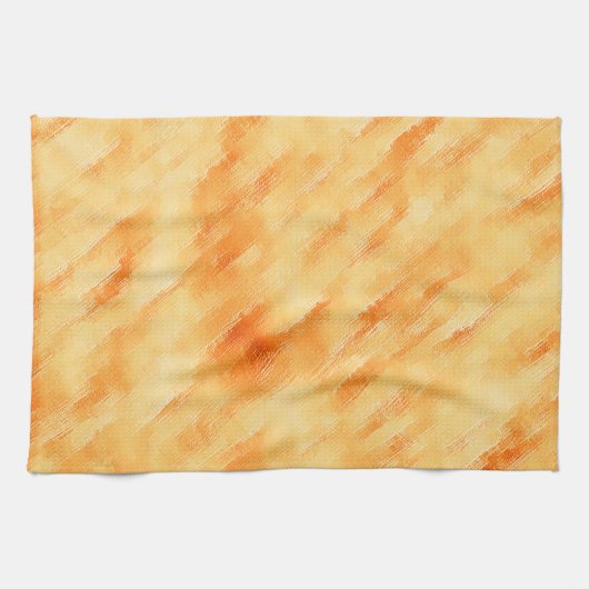 Linge De Cuisine Mangue rustique jaune comme la peinture texturée (Horizontal)