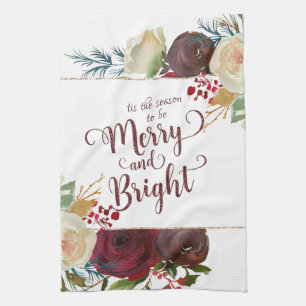 Linge De Cuisine Manoir du Gui Noël Joyeux et Lumineux Fêtes