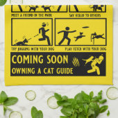 Linge De Cuisine Manuel d'instruction de chien amusant (Plié)