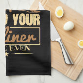 Linge De Cuisine Maquillage - Café Chaud Et Même Eyeliner (Quart Plié)