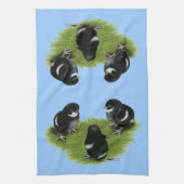 Linge De Cuisine Marans Cuivre noir Chicks (Vertical)