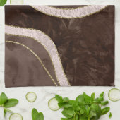 Linge De Cuisine Marbre Agate Gold Glam 5 (Plié)