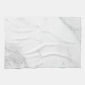Linge De Cuisine Marbre Blanc (Horizontal)