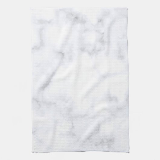 Linge De Cuisine Marbre blanc (Vertical)